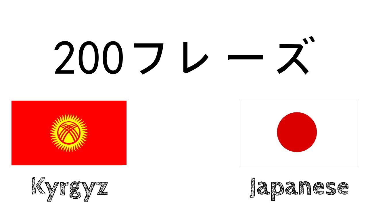 200フレーズ - キルギス語 - 日本語
