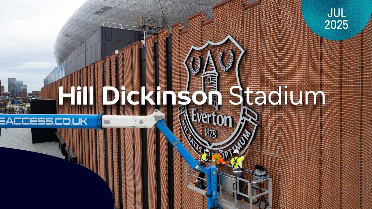 Everton Way complete and branding installed | Hill Dickinson Stadium latest!