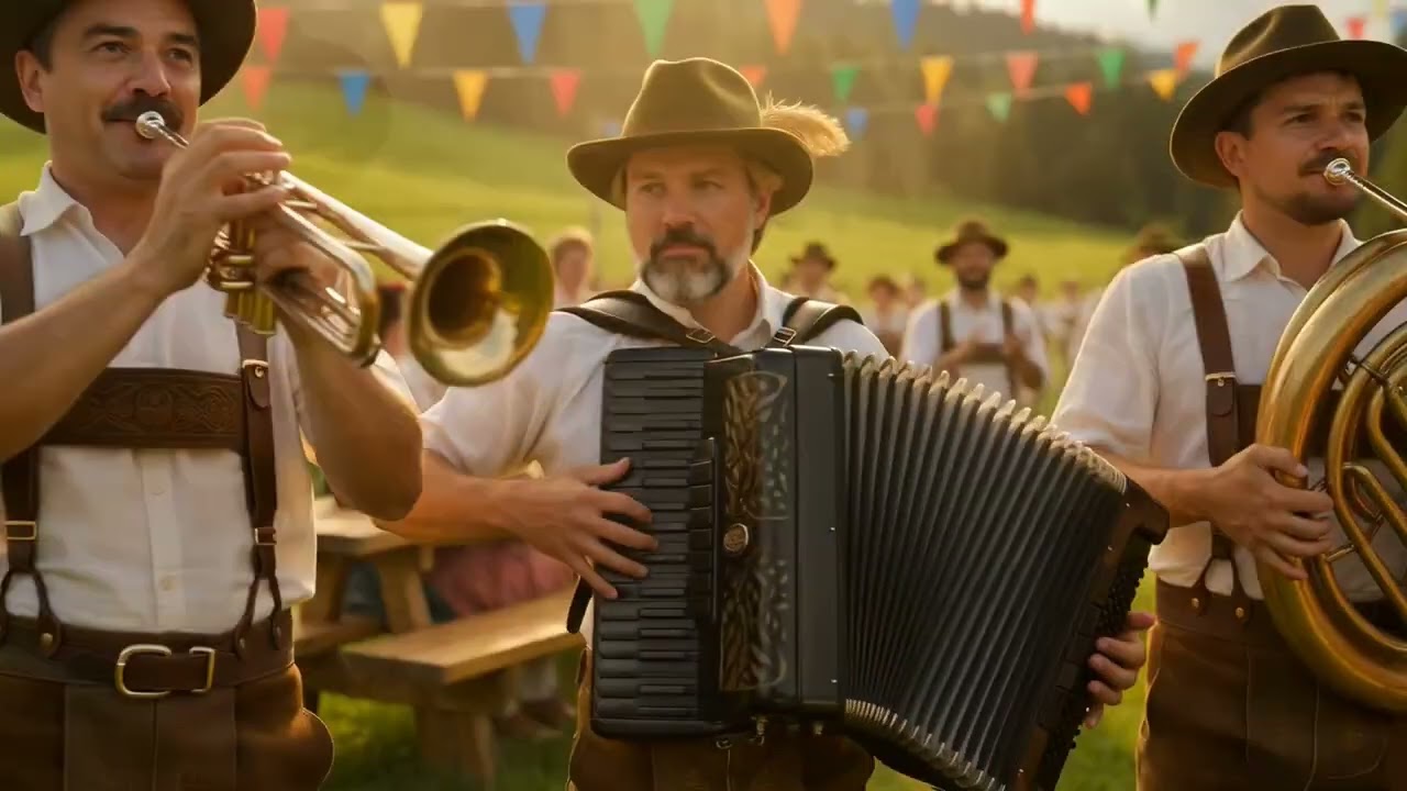 German Alps Festival 🎵 Polka, Waltz & Traditional Brass Band Hits | Bavarian Folk Celebration Music