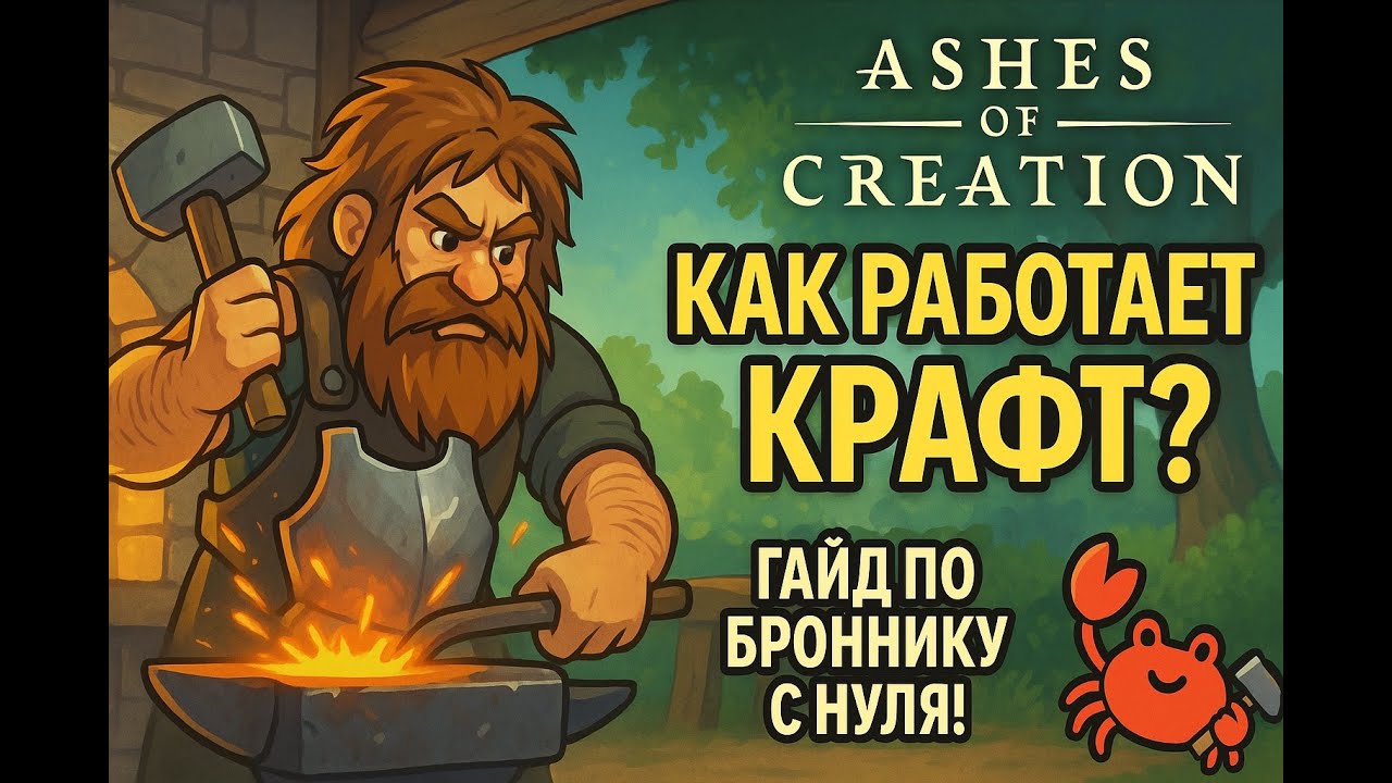 Ashes of Creation — Как работает крафт? Гайд по броннику с нуля!