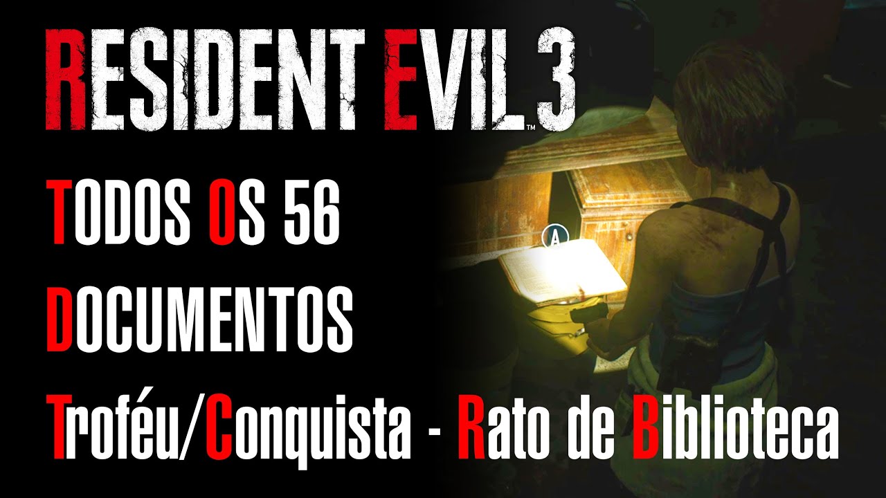Resident Evil 3 | Localização de Todos os Documentos