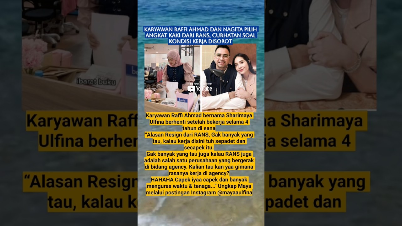 Karyawan Raffi Ahmad & Nagita Keluar dari RANS #youtubeshorts #shorts #beritaterkini #masukberanda