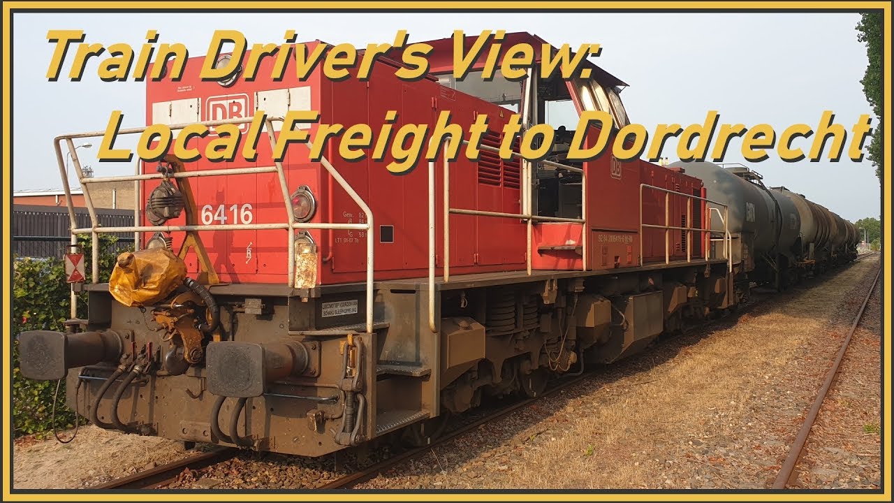 Train driver's view: Local freight to Dordrecht industrie