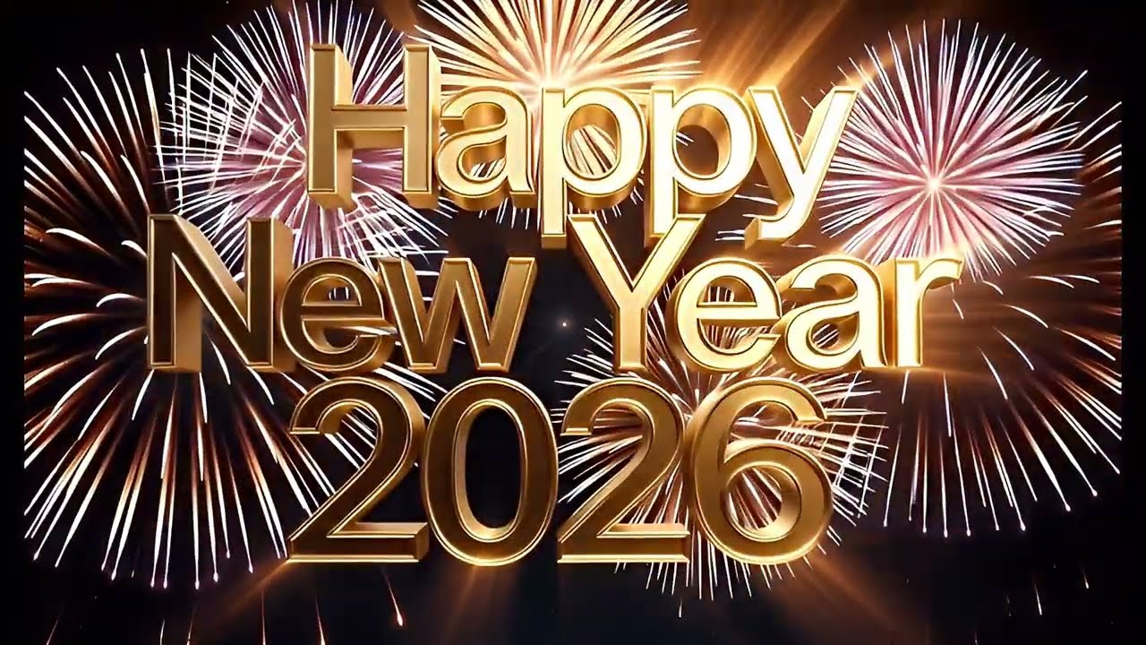 Spectacular New Year 2026 Fireworks Show | 3D Celebration