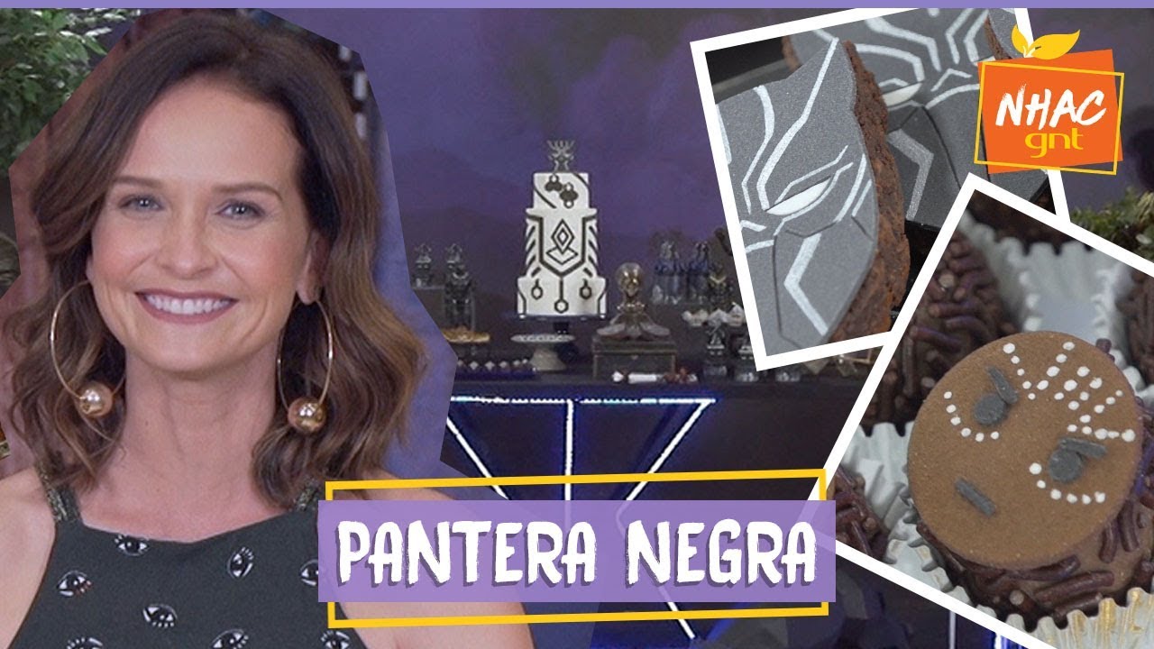 Festa Pantera Negra tem colar de BRIGADEIROS, bolinha de queijo e BOBOTIE | Fazendo a Festa