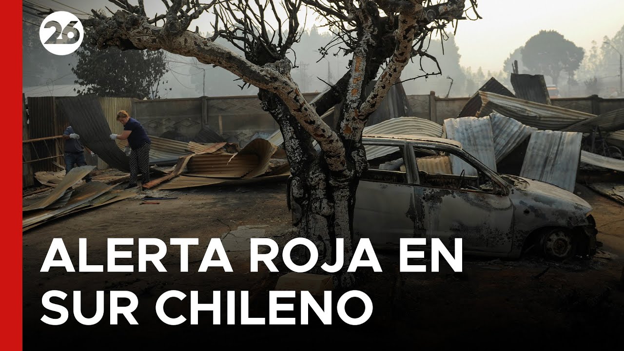 🇨🇱 PELIGRO POR EL FUEGO EN CHILE | El fuego supera barreras naturales con temperaturas de 30 grados