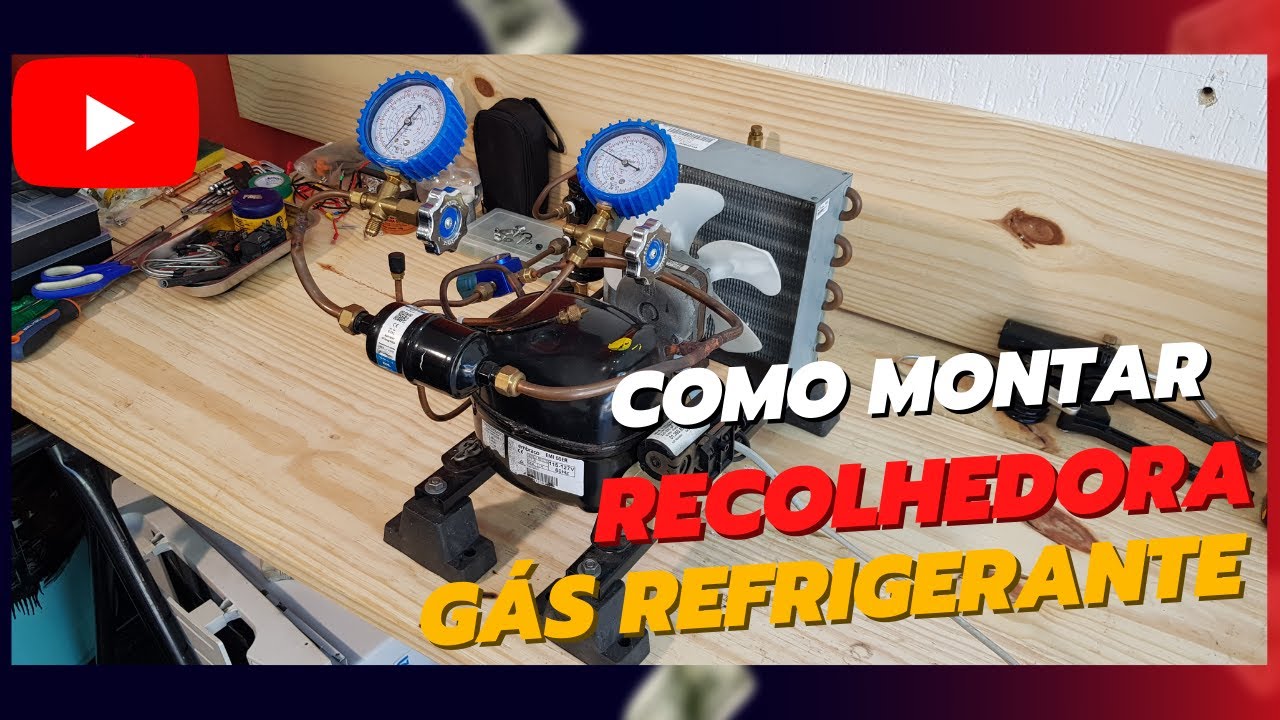 Recolhedora de Gás Refrigerante fabricado na oficina