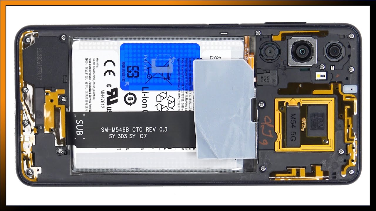 Samsung Galaxy F54 / M54 5G Teardown Disassembly Repair Video Review