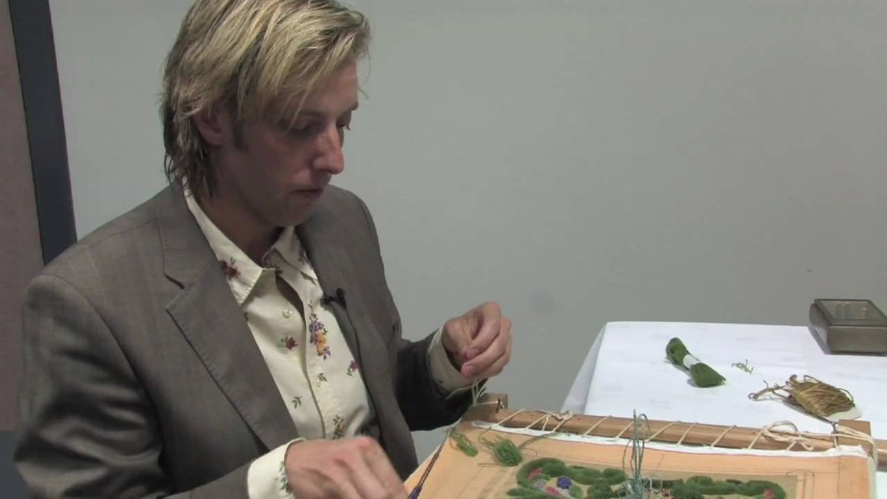 Embroidered Knot Gardens: Owen Davies of the Royal School of Needlework [PART ONE]