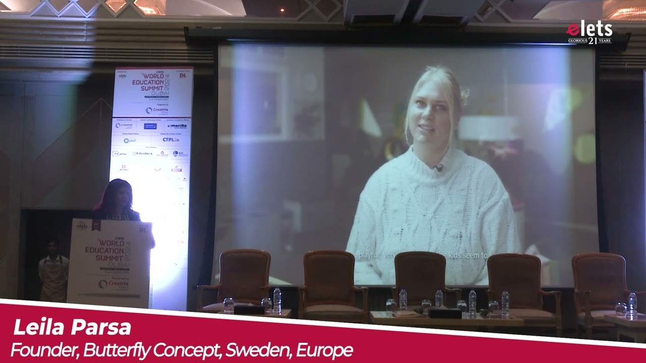 Leila Parsa, Founder, Butterfly Concept, Sweden, Europe | 28th Elets World Education Summit, Dubai