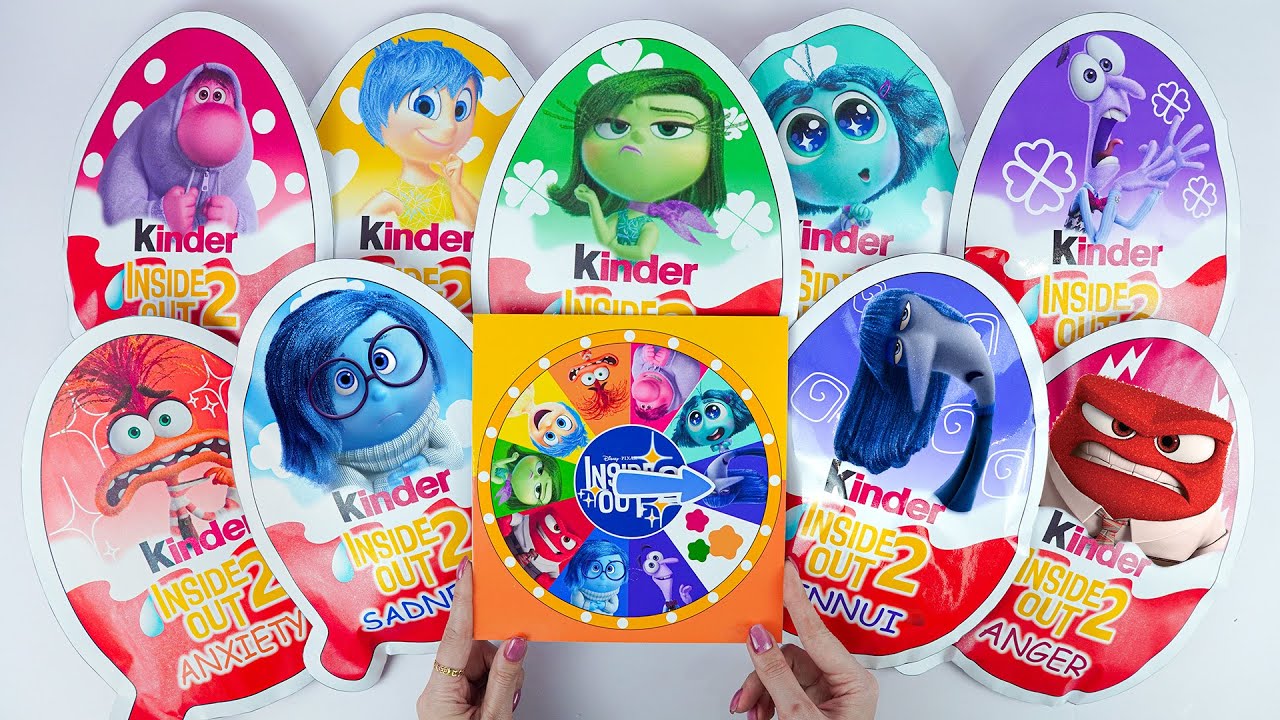 INSIDE OUT 2 BLIND BAG Unboxing🌈| Paper Craft Cute Ideas with Kinder Eggs|How to make Blind Bag ASMR