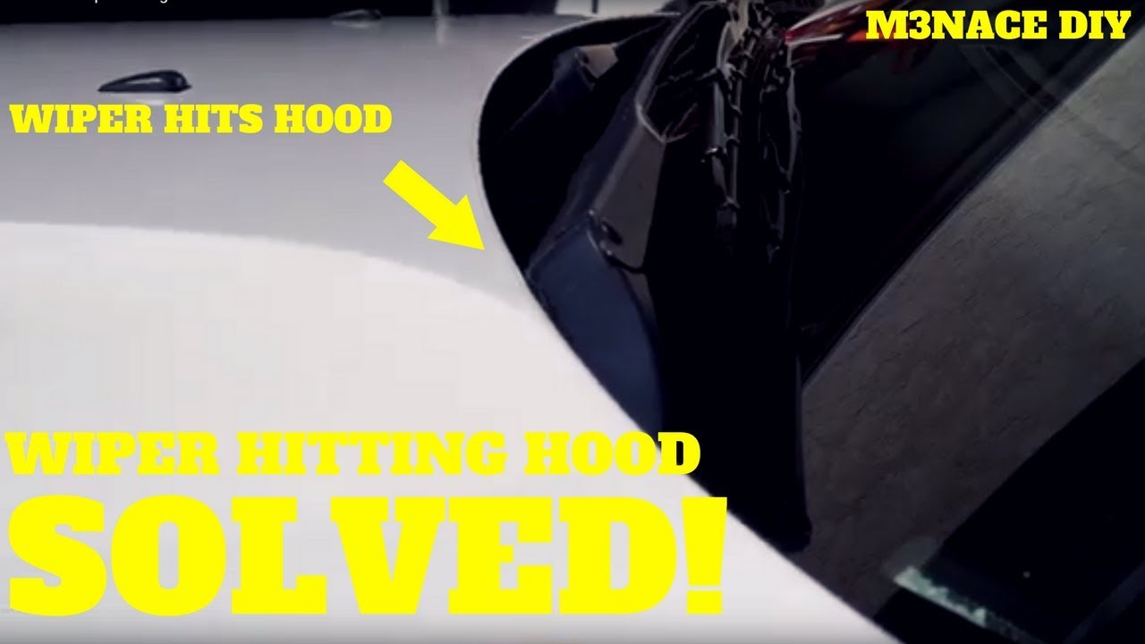 E36 Windshield Wiper Hitting Hood FIX DIY