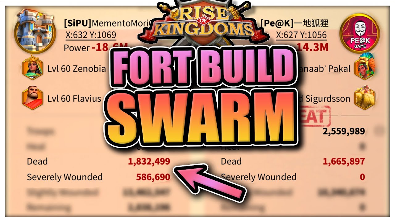 Swarmed like crazy [we nearly lost this fort build] Rise of Kingdoms KvK