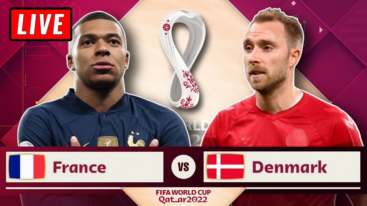 🔴 FRANCE vs DENMARK Live Stream - FIFA World Cup 2022 Watch Along Reaction