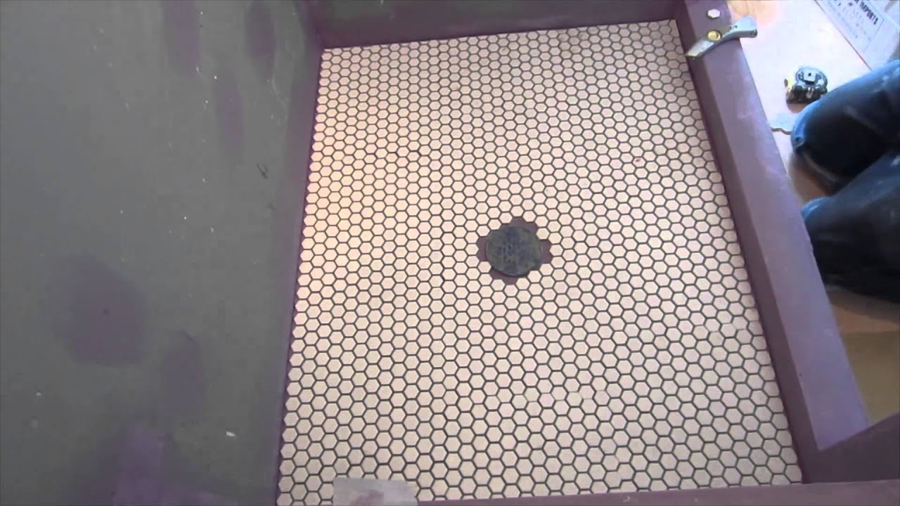 Shower Floor installation Parts 1,2,3,and 4