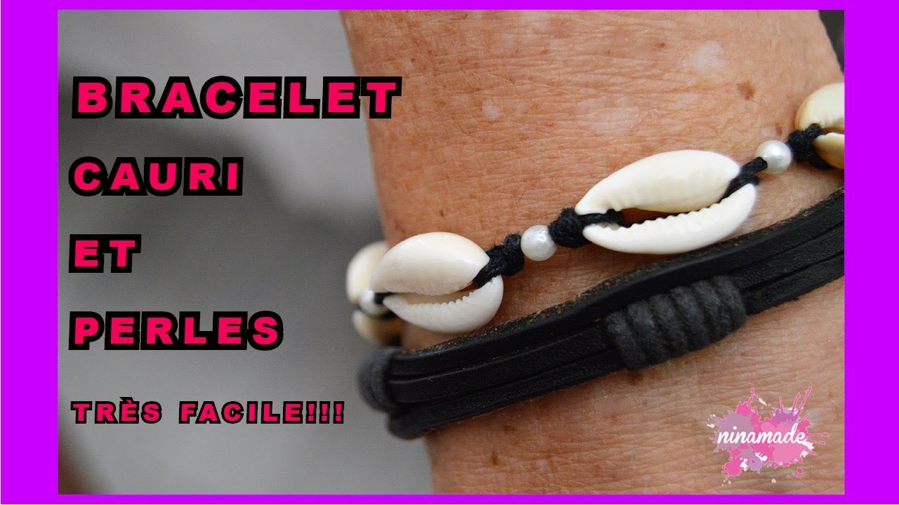 DIY. Bracelet Cauri et Perles // Bracelet Cowrie and Beads