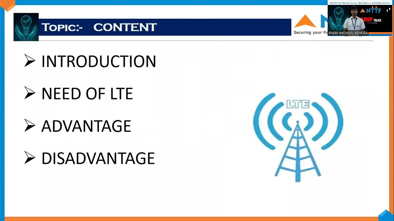 LTE - Long-Term Evolution | Shop Talk | NTTF Gopalpur (JNTC) | July 2023