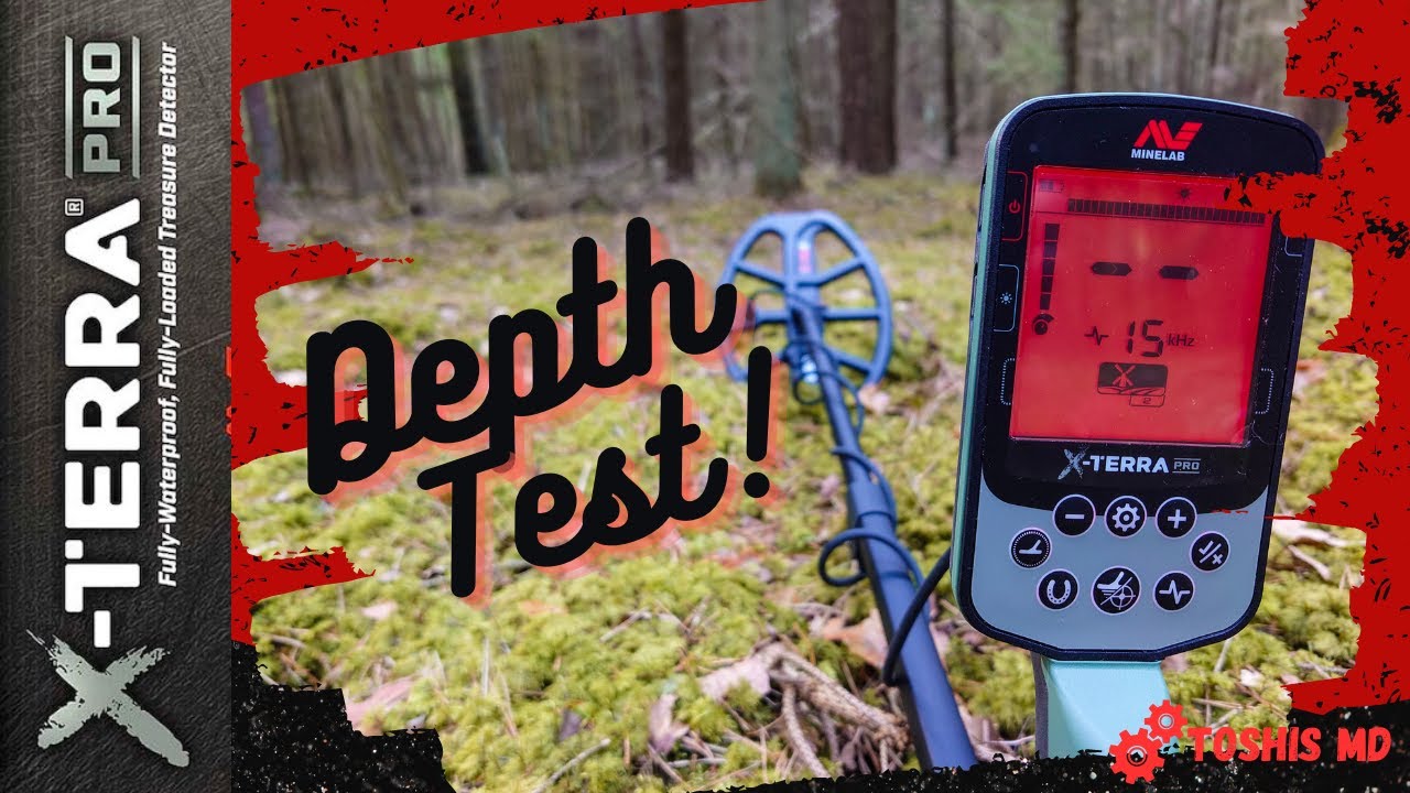 Minelab X Terra Pro - depth test