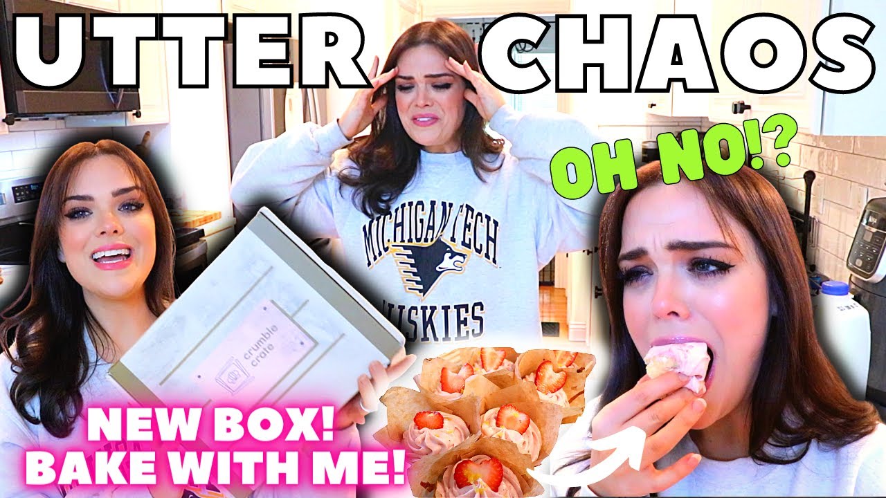 $40 Baking Subscription?! A CHAOTIC NIGHTMARE! | Crumble Crate Unboxing & Bake With Me!