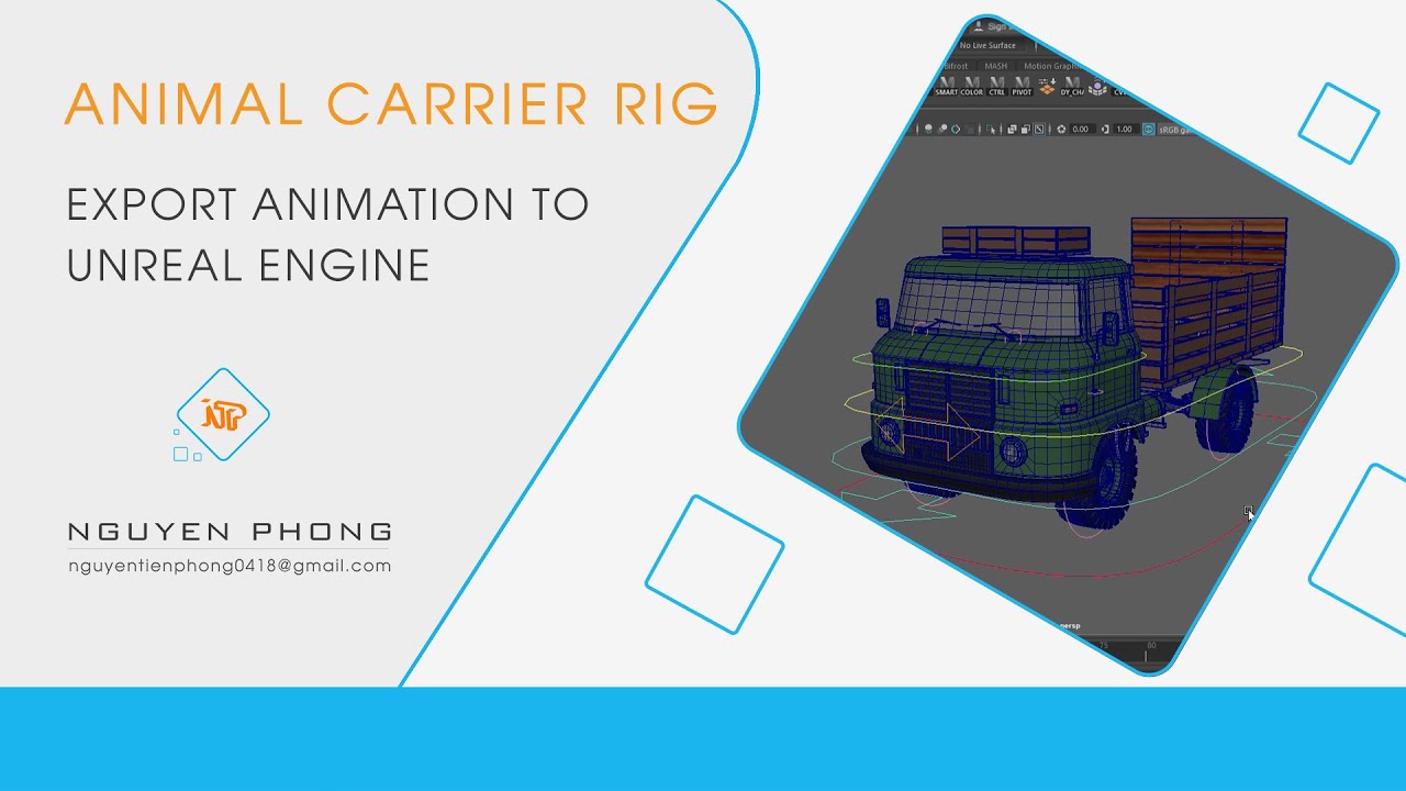 NTP_Rig || Export animation to Unreal Engine || Animal carrier _ Rig