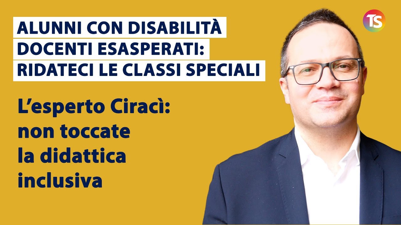 Alunni con disabilità, 1 prof su 4 tornerebbe alle classi speciali: didattica inclusiva in pericolo?