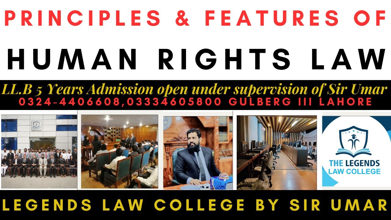 PRINCIPLES AND FEATURES OF HUMAN RIGHTS LAW