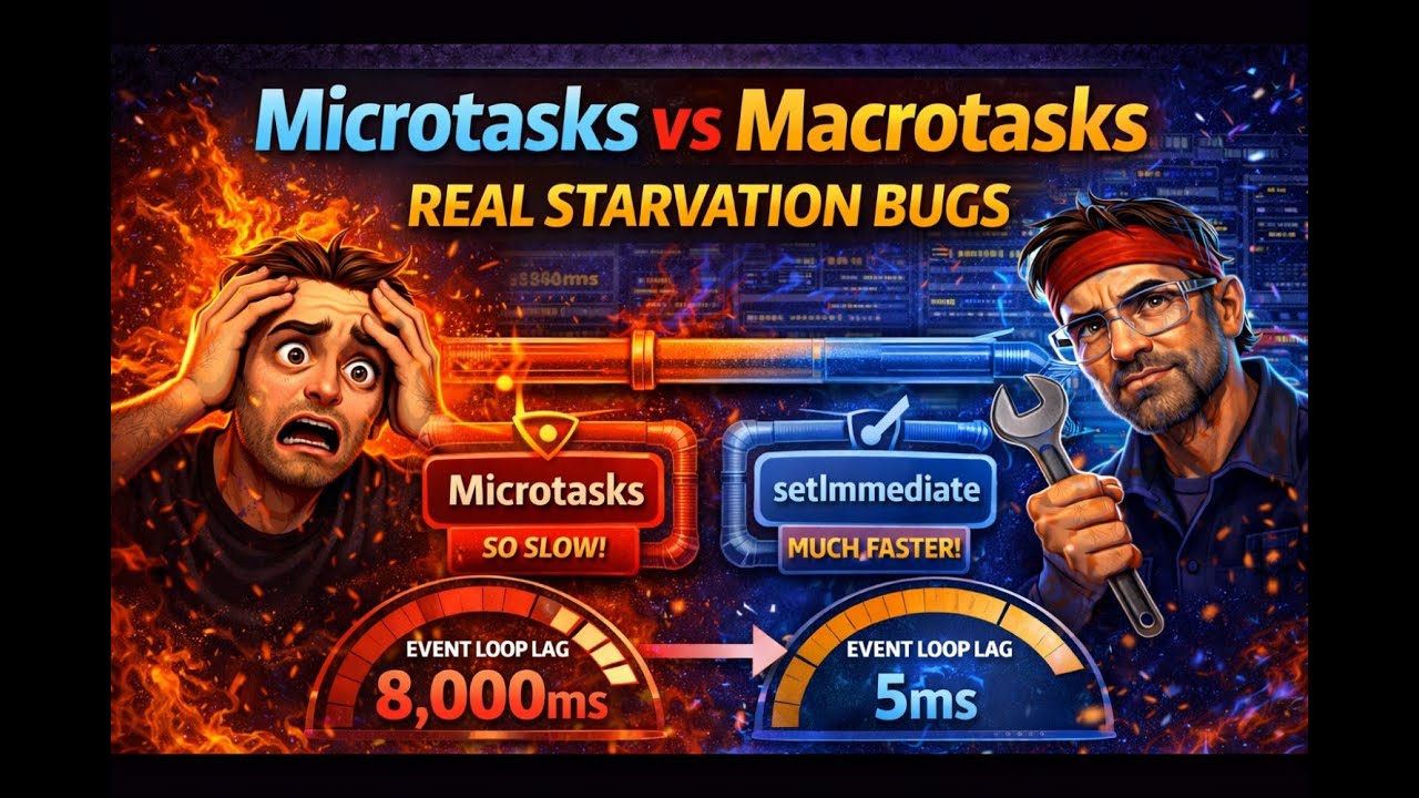 Async Didn’t Block — Microtasks Did (Real Node.js Starvation Bug)