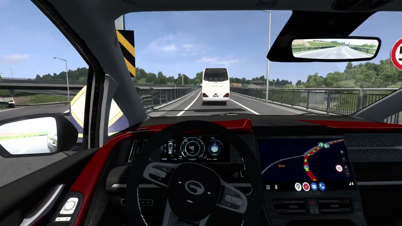 GAC TRUMPCHI M8- Euro Truck Simulator 2 (1.57) [STEERING WHEEL GAMEPLAY]