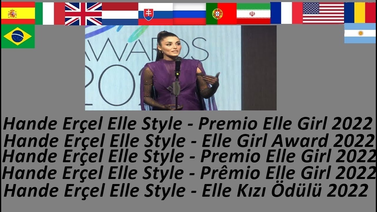 Hande Erçel Elle Style - Elle Girl Award 2022