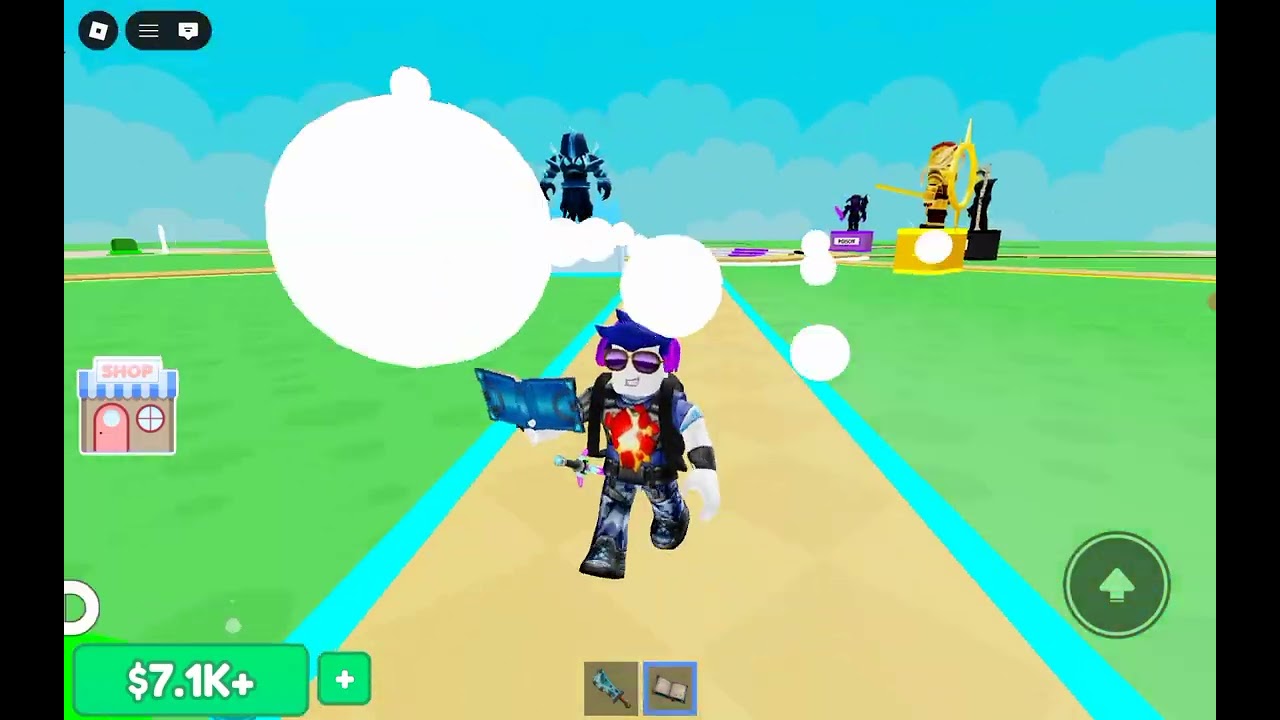 Playing god tycoon  and pvp with noobs