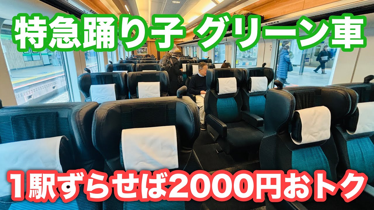 特急踊り子のグリーン車に乗車！おトクに乗るなら〇〇で降りるべし