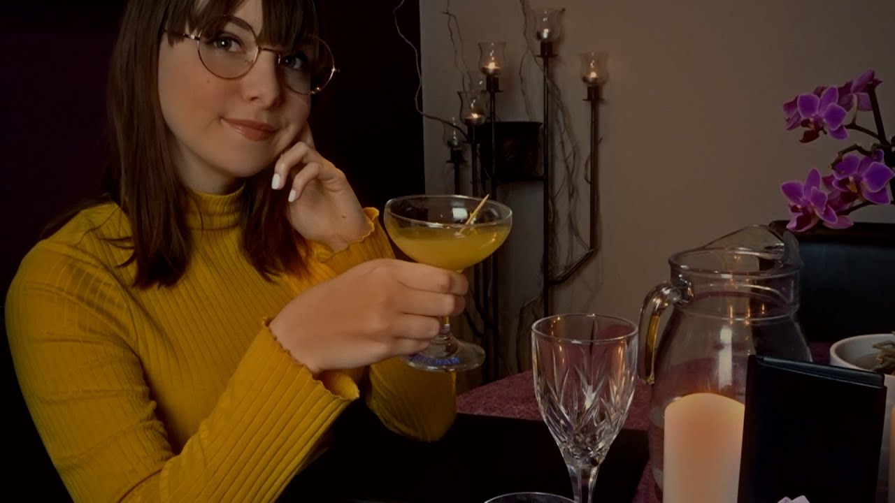 ✿ First Date With Shy Nerdy Girl ✿ ASMR Roleplay (Soft Spoken, English Accent, Restaurant Ambience)
