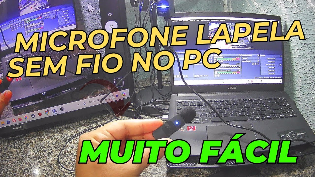 Como usar Microfone de Lapela no PC ou Notebook