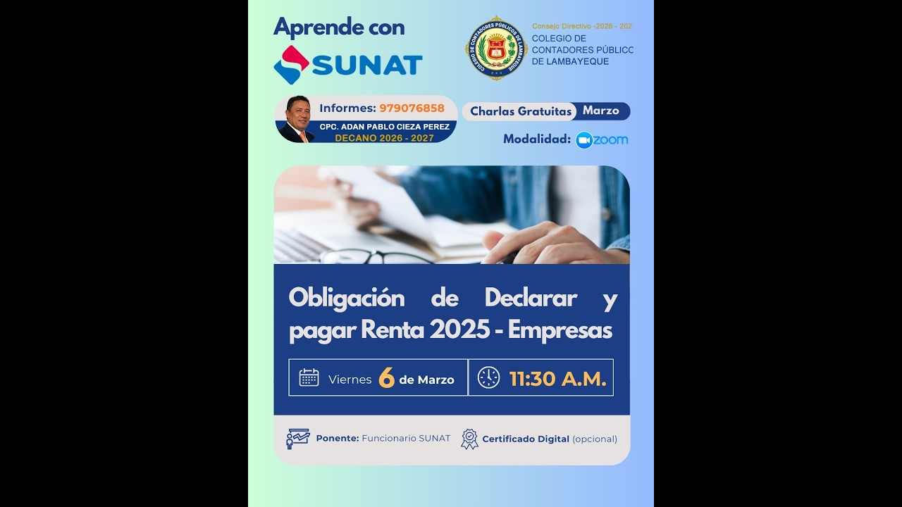 Obligación de Declarar y pagar Renta 2025 - Empresas