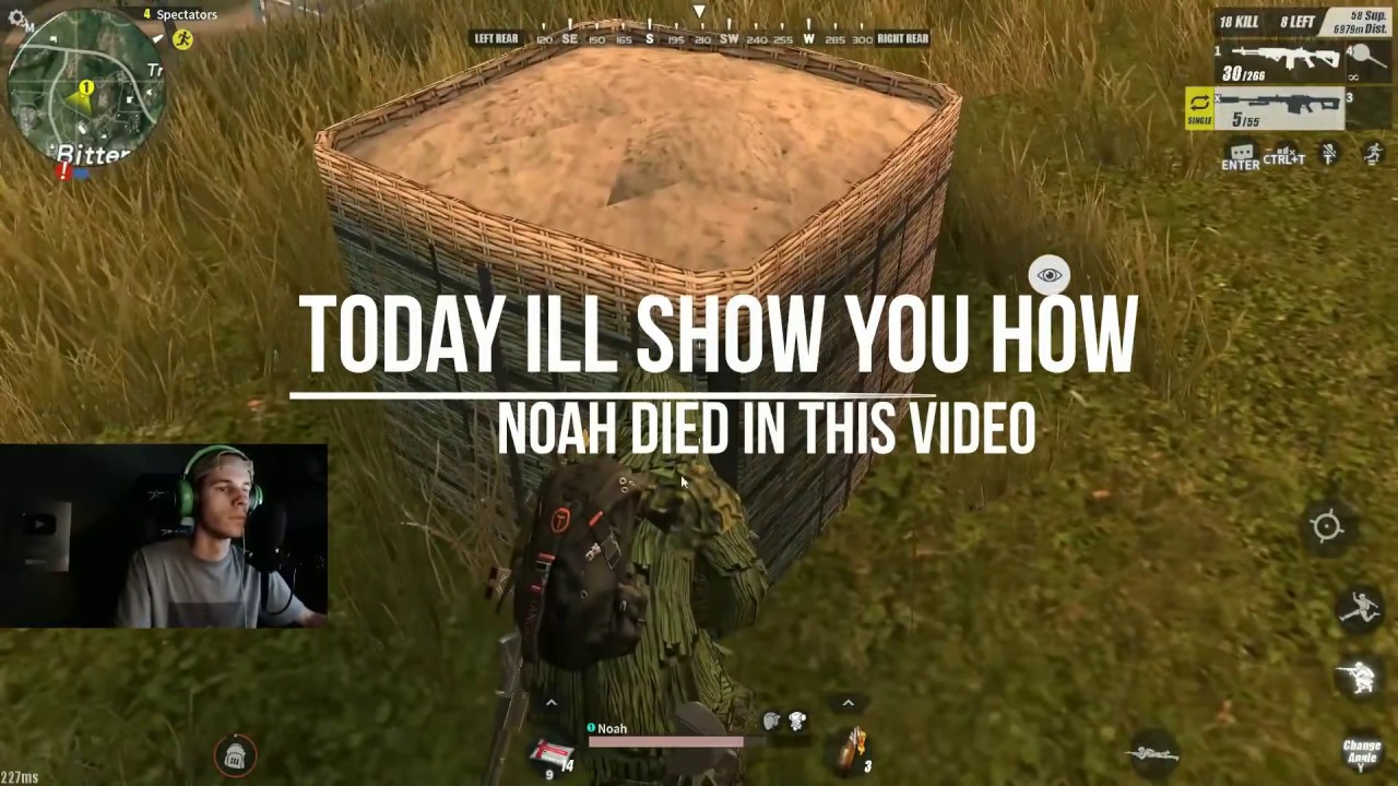This is how NoahFromYoutube Died without the enemy peeking (Rules of Survival Battle Royale)