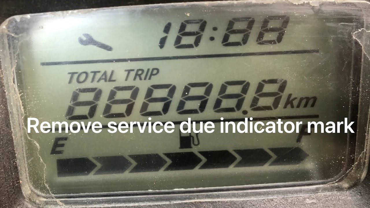 How to remove service due indicator mark in activa 5g