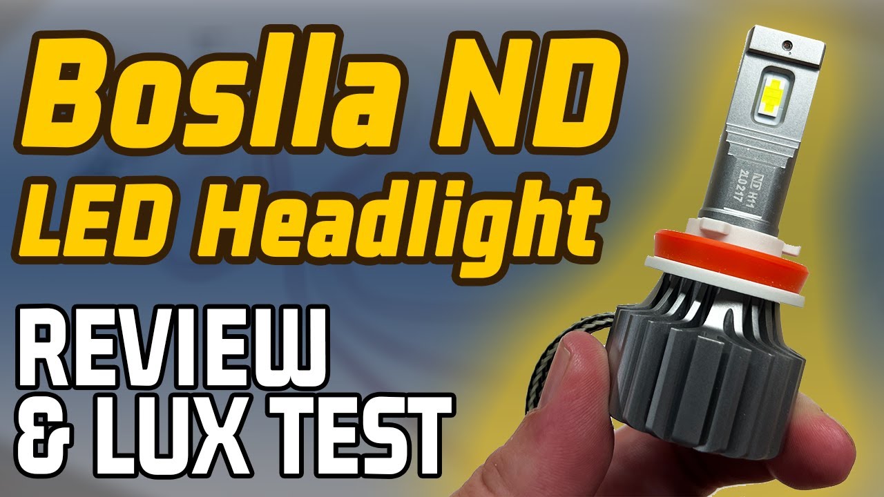 Boslla ND LED Headlight Upgrade Review and Lux Test - Better Version of the NP