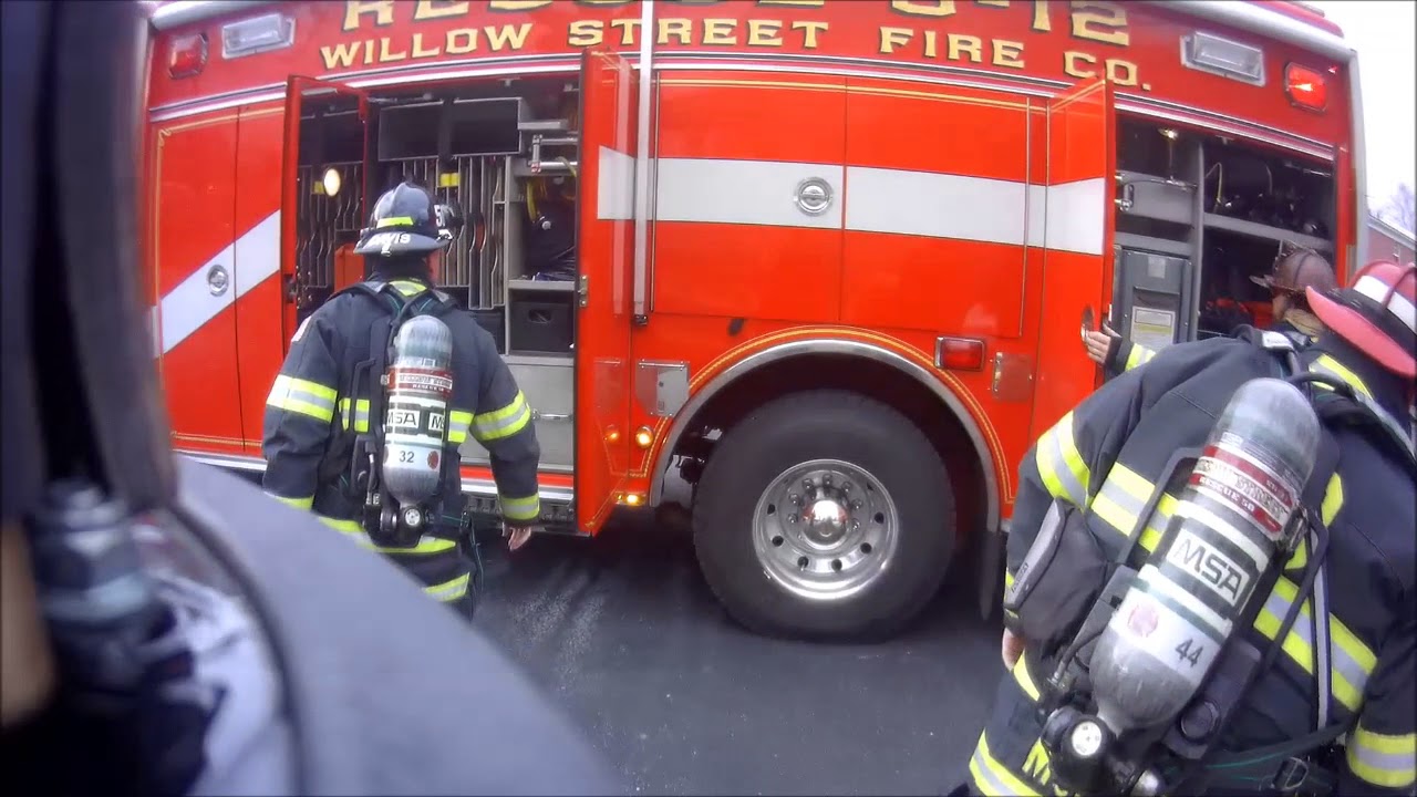 Rescue 50 Ride Along to 66 Working Fire (Screaming Q and Tons of Horn!) *Helmet Cam*