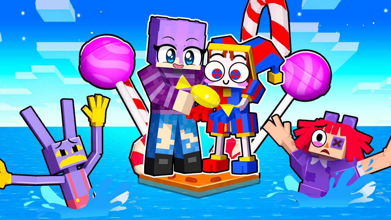 LOCKED on CANDY KINGDOM RAFT in Minecraft