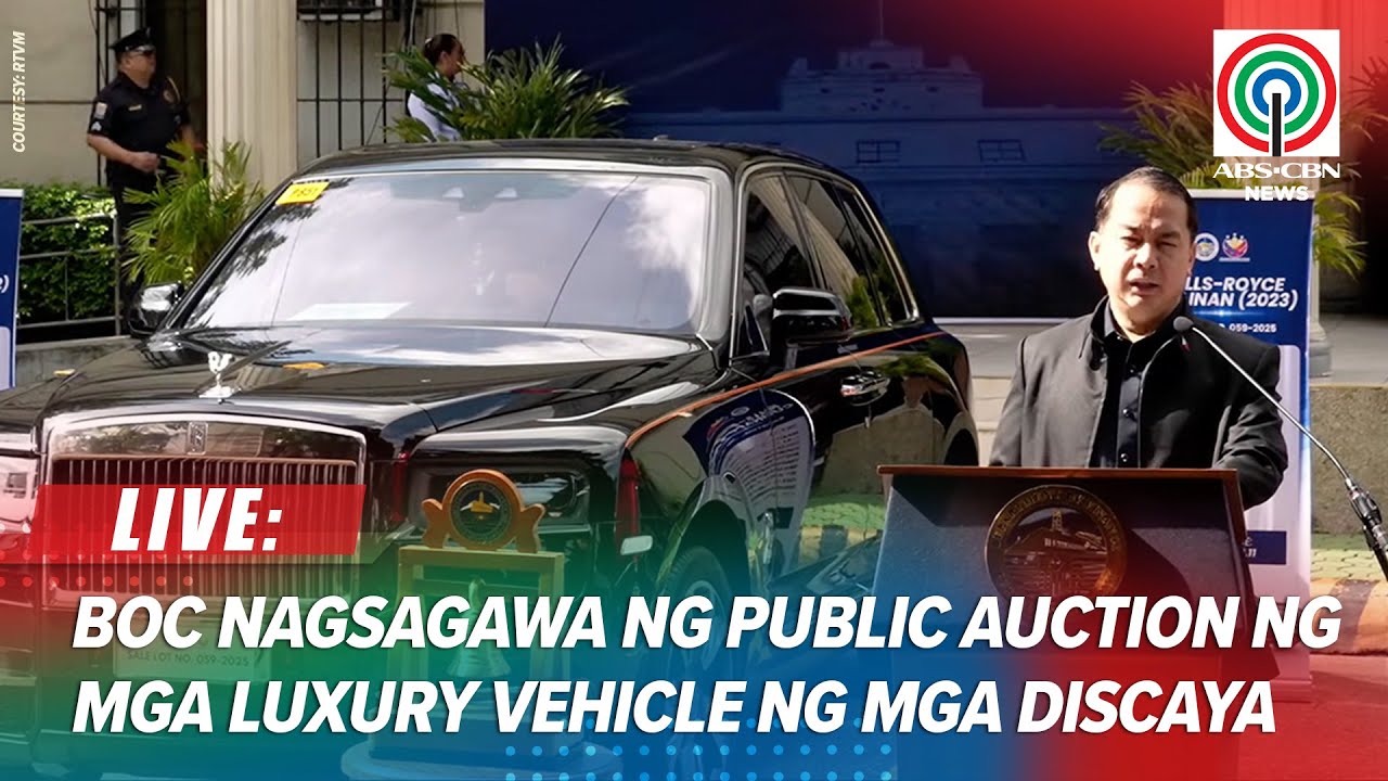 LIVE: Bureau of Customs holds public auction of Discaya luxury vehicles
