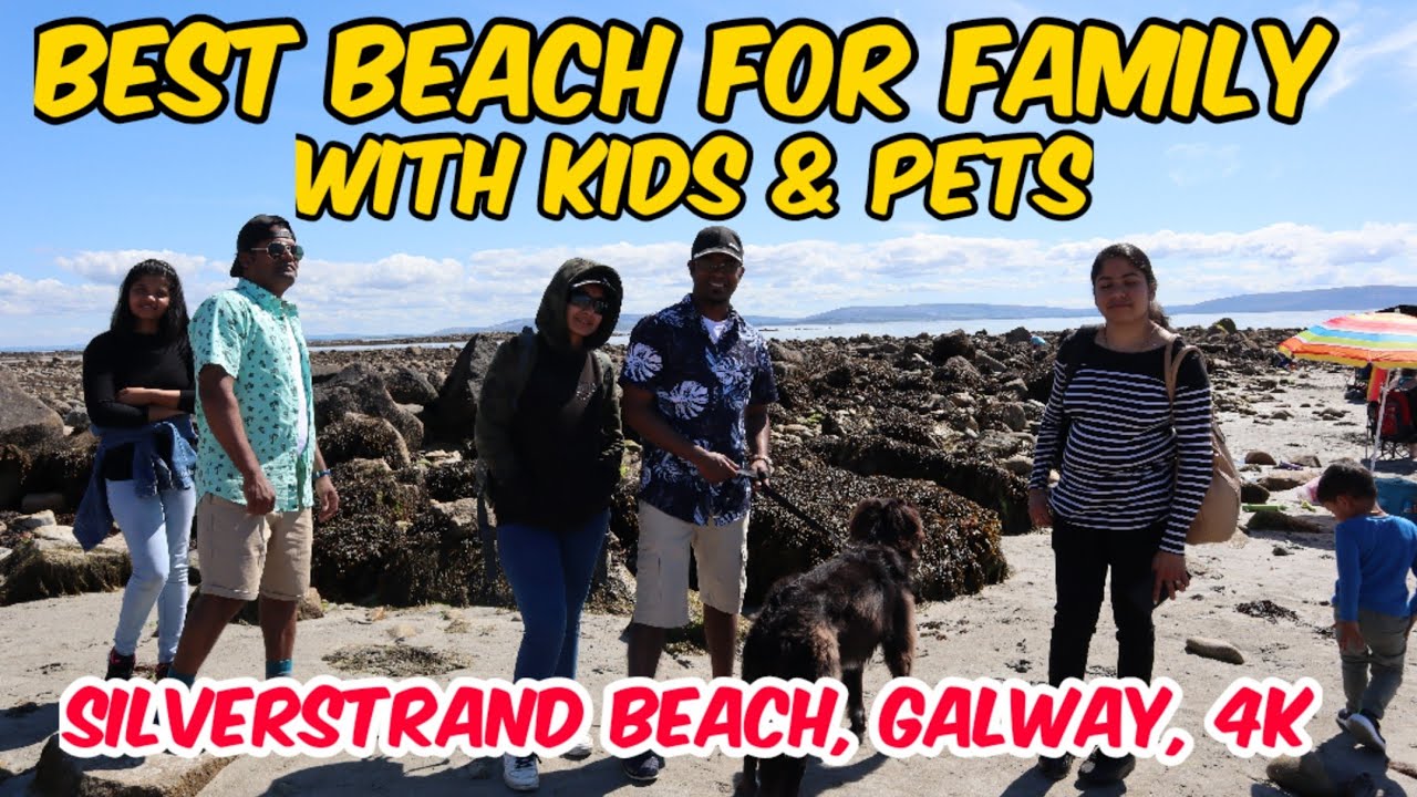 Best Beach for Family with Kids and Pets | Silverstrand Beach in Barna, Co Galway - Ireland | 4K  |
