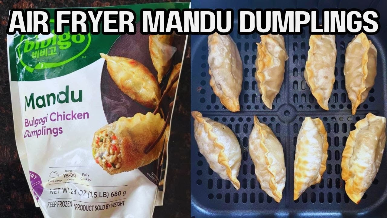 Air Fryer Frozen Mandu 🥟 Crispy Korean Dumplings in 10 Minutes! No Oil Needed - Restaurant Quality