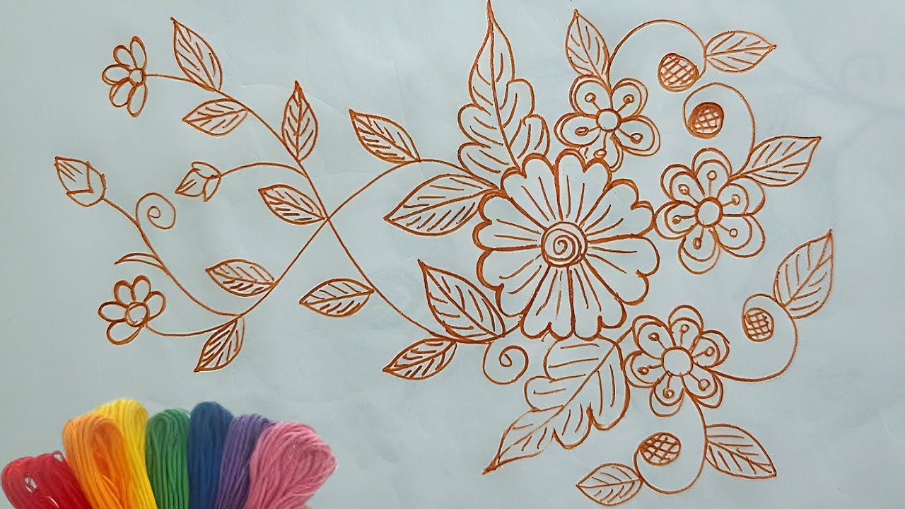 Wonderful Hand Embroidery With Simple Stitches | Very Easy For Absolute Beginners 