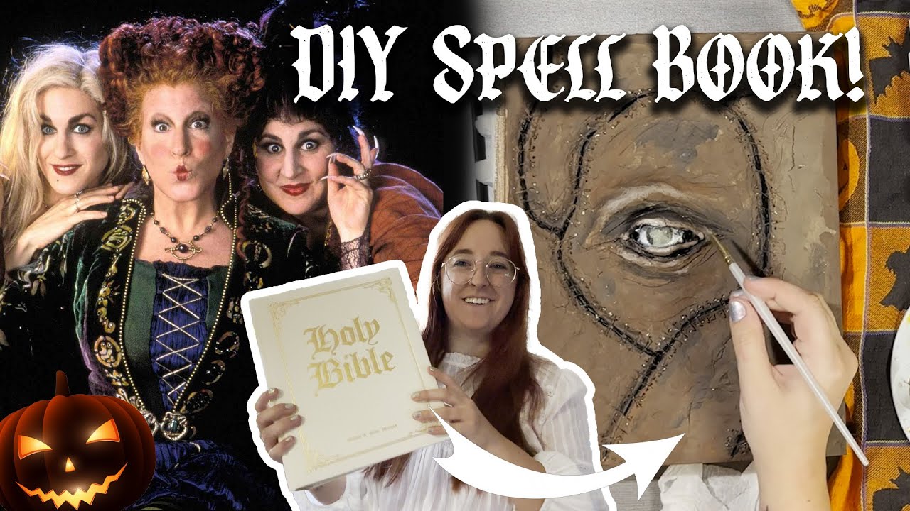 🔮 Making my own Hocus Pocus Spell Book! 👀