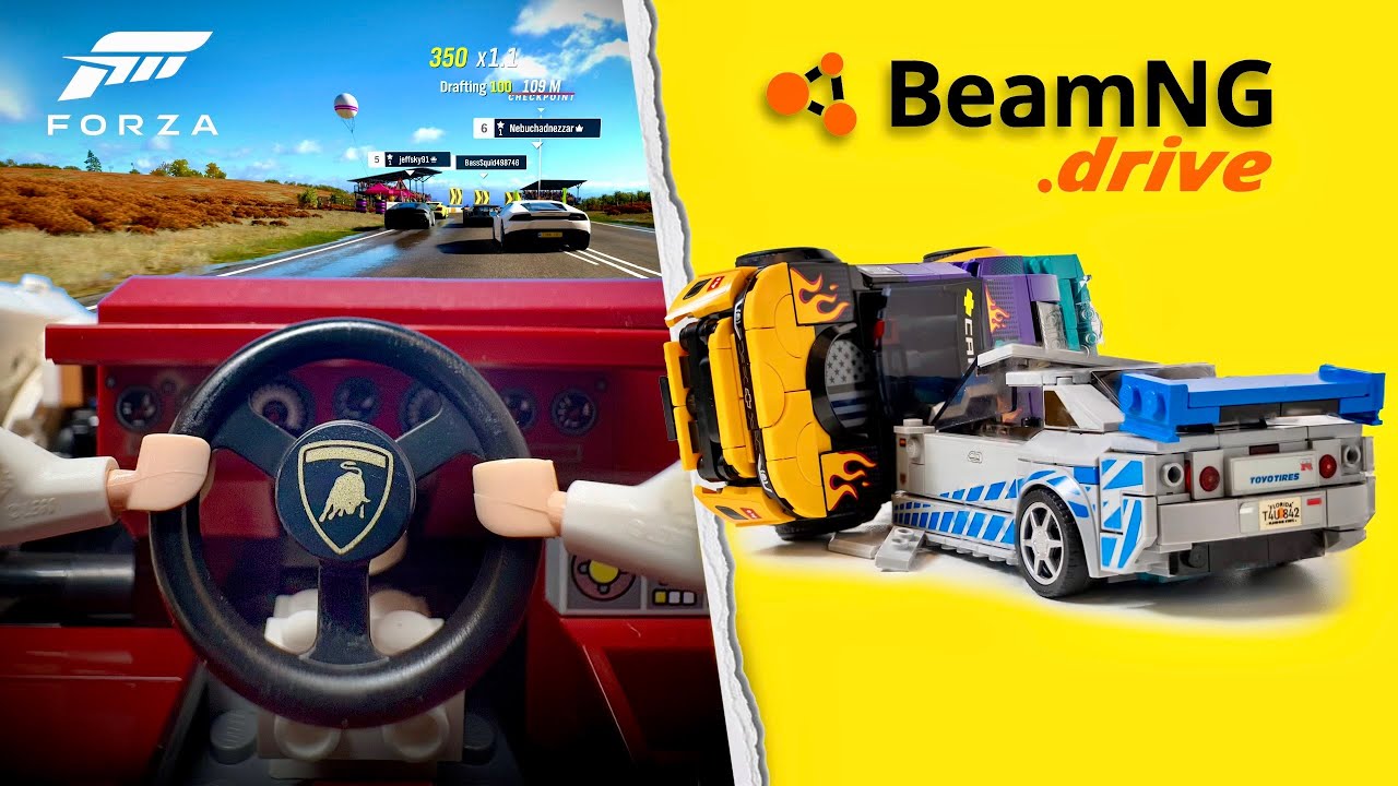 I BUILT POPULAR Racing Games OUT OF LEGO!