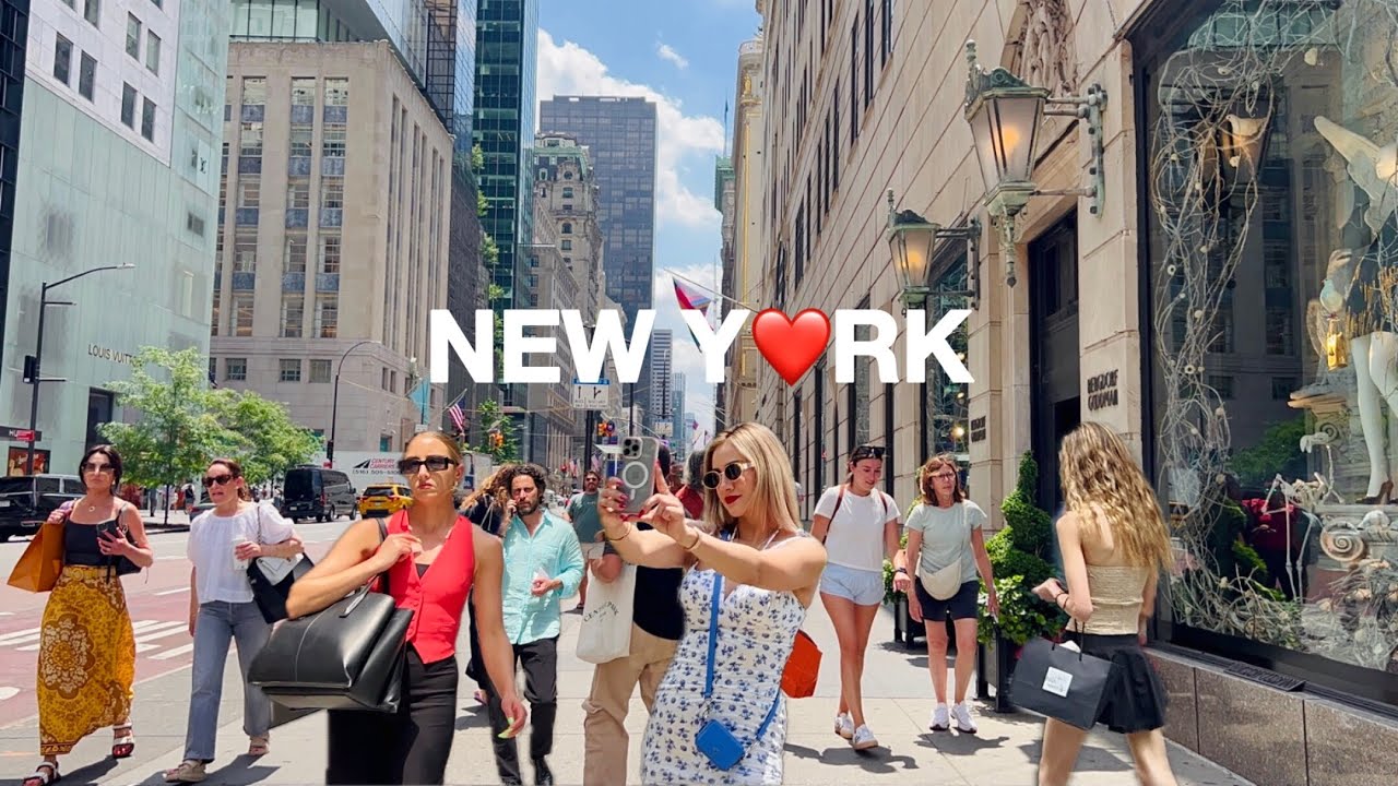 [4K]🇺🇸NYC Summer Walk🗽Billionaires Row & Central Park in New York City😎🔥Hot Midtown | June 2024