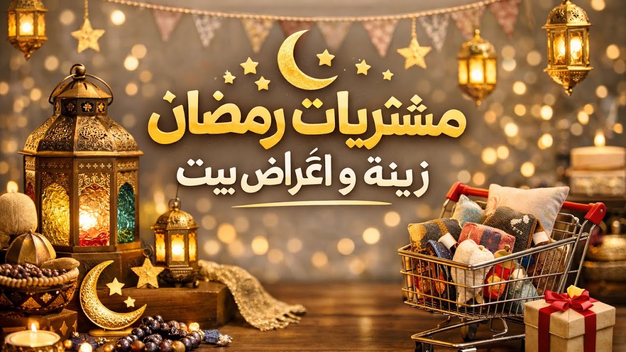 مشترياتي #رمضانيه زينة وأغراض بيت ✨🛒 | تجهيزات #رمضان كاملة#زينة_رمضان2026