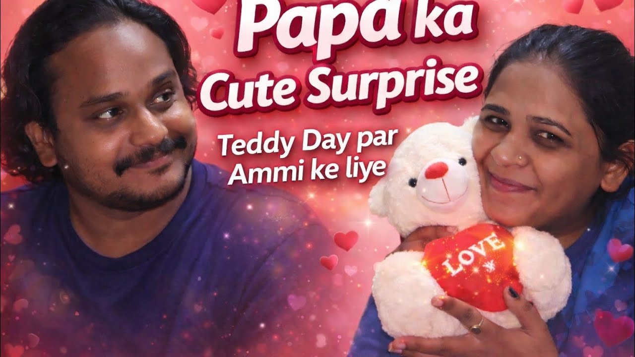 PAPA JI NE DIYA MUMMY KO SURPRISE GIFT 🎁 😊 #lovbird #valentinesday 