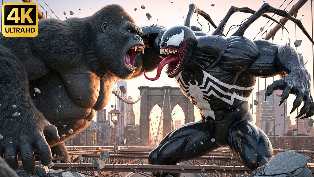 New York Before the Disaster: King Kong vs. Venom &mdash; Symbiotes Unleashed! (4K UHD)