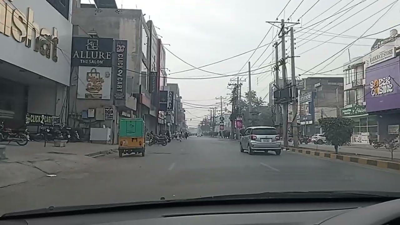 Gulberg road Faisalabad || Jinnah colony road || Eid gah road || Liaqat Abad || @Trip905